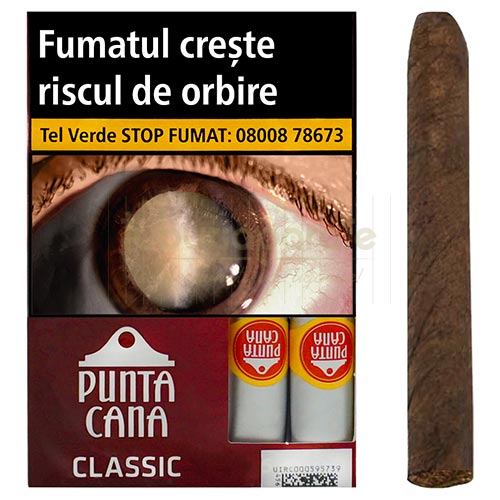 Pachet cu 5 tigari de foi de vanzare fara filtru Punta Cana Classic 5